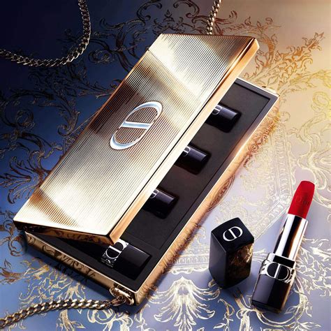 rouge dior minaudière clutch - limited edition 2023|dior minaudiere lipstick set.